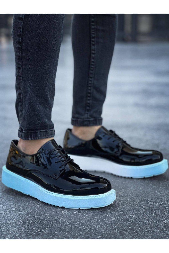 CH001 Classic Lace Erkek Günlük Bağcıklı Rugan Klasik Ayakkabı CBT - Siyah CH001 Classic Lace Erkek Günlük Bağcıklı Rugan Klasik Ayakkabı CBT - Siyah