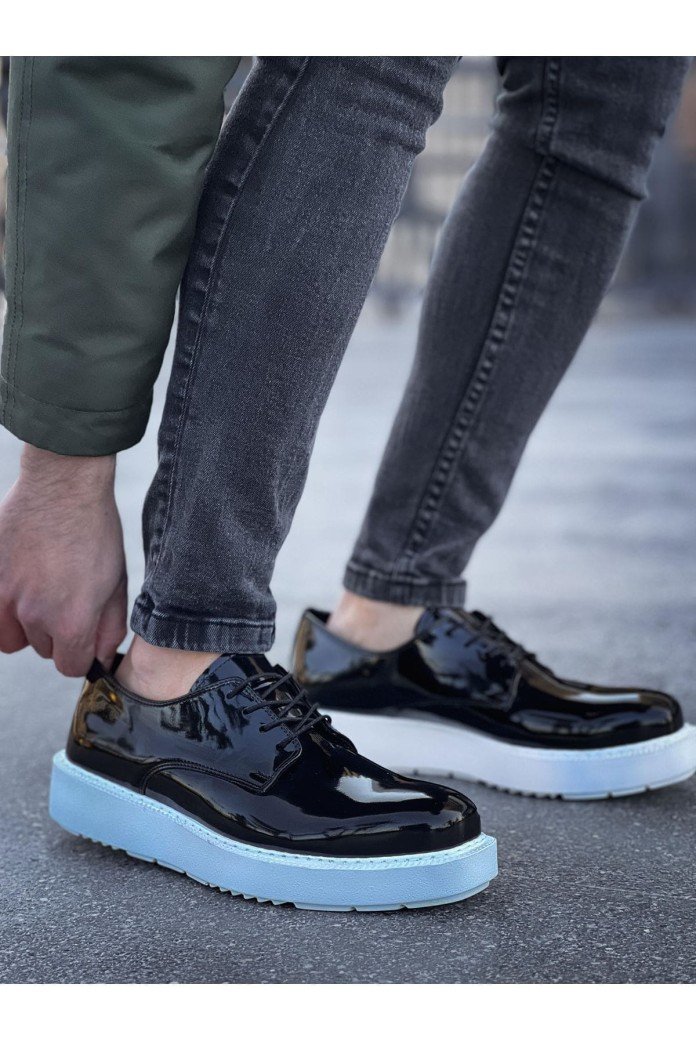 CH001 Classic Lace Erkek Günlük Bağcıklı Rugan Klasik Ayakkabı CBT - Siyah CH001 Classic Lace Erkek Günlük Bağcıklı Rugan Klasik Ayakkabı CBT - Siyah