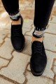 CH001 Classic Lace Erkek Günlük Bağcıklı Süet Klasik Ayakkabı CST - Siyah – Chekich Erkek Ayakkabı