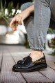 CH002 Loafer Verniciata Erkek Günlük Bağcıksız Corcik Rugan Süet Klasik Ayakkabı CST - Siyah – Chekich Erkek Ayakkabı