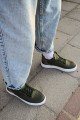 CH004 Hide Erkek Günlük Bağcıklı Cilt Spor Sneaker Ayakkabı CBT - Haki – Chekich Erkek Ayakkabı