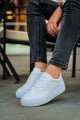 CH015 First Edition Erkek Günlük Bağcıklı Cilt Spor Sneaker Ayakkabı CBT - Beyaz – Chekich Erkek Ayakkabı