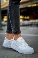 CH015 First Edition Erkek Günlük Bağcıklı Cilt Spor Sneaker Ayakkabı CBT - Beyaz – Chekich Erkek Ayakkabı