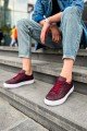 CH015 First Edition Erkek Günlük Bağcıklı Cilt Spor Sneaker Ayakkabı CBT - Bordo Erkek Ayakkabı CH015 First Edition Erkek Günlük Bağcıklı Cilt Spor Sneaker Ayakkabı CBT - Bordo – Chekich Erkek Ayakkabı