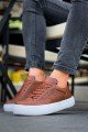 CH015 First Edition Erkek Günlük Bağcıklı Cilt Spor Sneaker Ayakkabı CBT - Taba – Chekich Erkek Ayakkabı