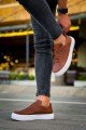CH015 First Edition Erkek Günlük Bağcıklı Cilt Spor Sneaker Ayakkabı CBT - Taba – Chekich Erkek Ayakkabı
