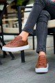 CH015 First Edition Erkek Günlük Bağcıklı Cilt Spor Sneaker Ayakkabı CBT - Taba – Chekich Erkek Ayakkabı