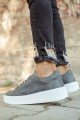 CH017 Pyramid Erkek Günlük Bağcıklı Cilt Spor Sneaker Ayakkabı CBT - Antrasit Erkek Ayakkabı CH017 Pyramid Erkek Günlük Bağcıklı Cilt Spor Sneaker Ayakkabı CBT - Antrasit – Chekich Erkek Ayakkabı