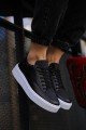 CH017 Pyramid Erkek Günlük Bağcıklı Cilt Spor Sneaker Ayakkabı CBT - Siyah Erkek Ayakkabı CH017 Pyramid Erkek Günlük Bağcıklı Cilt Spor Sneaker Ayakkabı CBT - Siyah – Chekich Erkek Ayakkabı