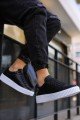 CH017 Pyramid Erkek Günlük Bağcıklı Cilt Spor Sneaker Ayakkabı CBT - Siyah Erkek Ayakkabı CH017 Pyramid Erkek Günlük Bağcıklı Cilt Spor Sneaker Ayakkabı CBT - Siyah – Chekich Erkek Ayakkabı