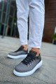 CH021 Favo Erkek Günlük Bağcıklı Cilt Spor Sneaker Ayakkabı CBT - Antrasit – Chekich Erkek Ayakkabı