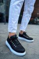 CH021 Favo Erkek Günlük Bağcıklı Cilt Spor Sneaker Ayakkabı CBT - Siyah Erkek Ayakkabı CH021 Favo Erkek Günlük Bağcıklı Cilt Spor Sneaker Ayakkabı CBT - Siyah – Chekich Erkek Ayakkabı