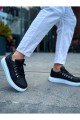CH021 Favo Erkek Günlük Bağcıklı Cilt Spor Sneaker Ayakkabı CBT - Siyah Erkek Ayakkabı CH021 Favo Erkek Günlük Bağcıklı Cilt Spor Sneaker Ayakkabı CBT - Siyah – Chekich Erkek Ayakkabı