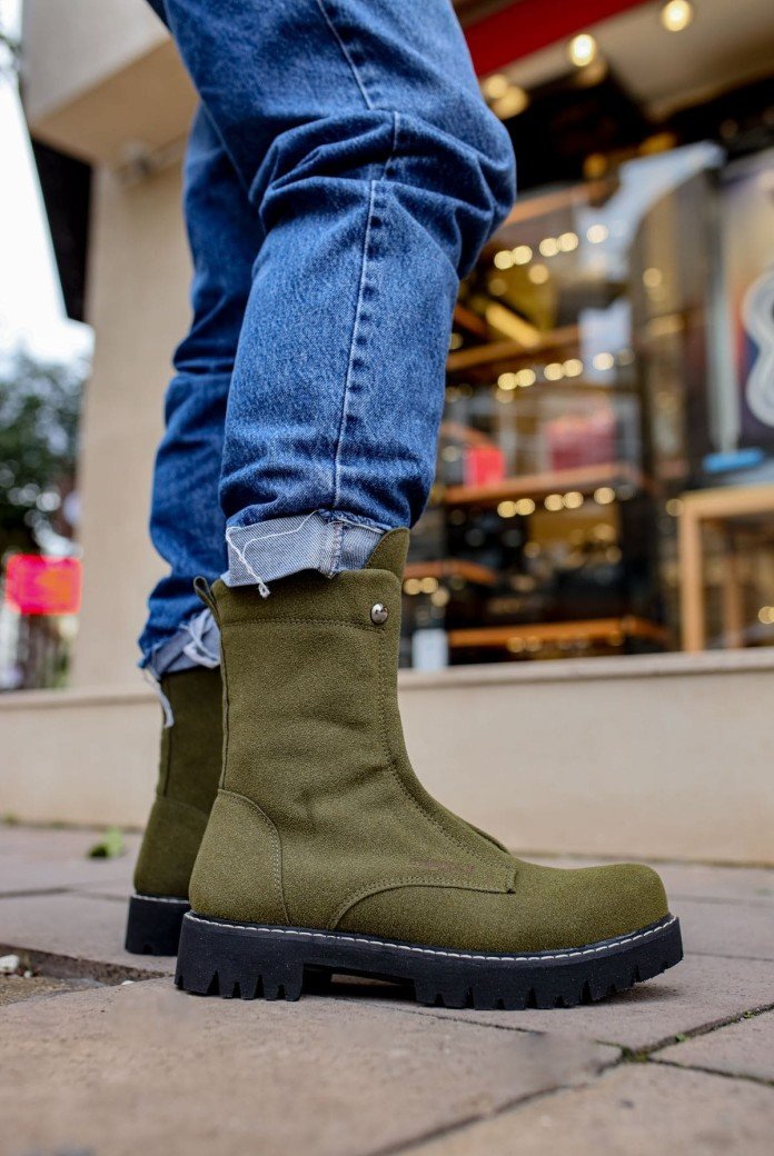 CH027 Quebec Erkek Spor Günlük Fermuarlı Süet Bot SST - Haki CH027 Quebec Erkek Spor Günlük Fermuarlı Süet Bot SST - Haki