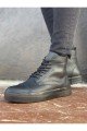 CH029 Vulcanized Erkek Spor Günlük Bağcıklı Cilt Bot CST - Siyah Erkek Ayakkabı CH029 Vulcanized Erkek Spor Günlük Bağcıklı Cilt Bot CST - Siyah – Chekich Erkek Ayakkabı
