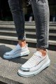 CH041 Renaissance Erkek Günlük Bağcıklı Cilt Spor Sneaker Ayakkabı CBT - Beyaz/Silver Erkek Ayakkabı CH041 Renaissance Erkek Günlük Bağcıklı Cilt Spor Sneaker Ayakkabı CBT - Beyaz/Silver – Chekich Erkek Ayakkabı