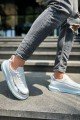 CH041 Renaissance Erkek Günlük Bağcıklı Cilt Spor Sneaker Ayakkabı CBT - Beyaz/Silver Erkek Ayakkabı CH041 Renaissance Erkek Günlük Bağcıklı Cilt Spor Sneaker Ayakkabı CBT - Beyaz/Silver – Chekich Erkek Ayakkabı