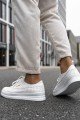 CH043 Cowien Erkek Günlük Bağcıklı Cilt Spor Sneaker Ayakkabı CBT - Beyaz – Chekich Erkek Ayakkabı