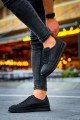 CH043 Cowien Erkek Günlük Bağcıklı Cilt Spor Sneaker Ayakkabı CST - Siyah – Chekich Erkek Ayakkabı