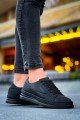 CH043 Cowien Erkek Günlük Bağcıklı Cilt Spor Sneaker Ayakkabı CST - Siyah – Chekich Erkek Ayakkabı