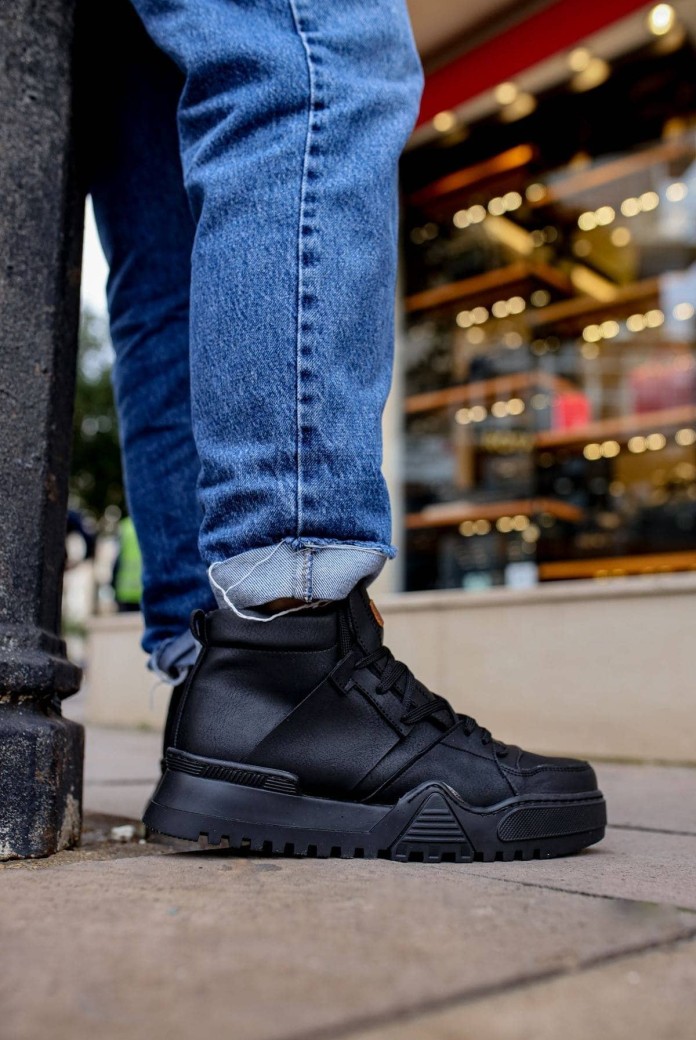 CH057 Ghost Line Erkek Spor Günlük Bağcıklı Cilt Bot CSST - Siyah CH057 Ghost Line Erkek Spor Günlük Bağcıklı Cilt Bot CSST - Siyah