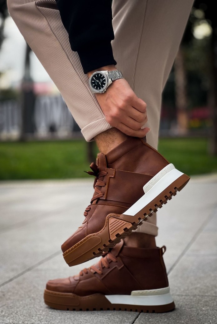 CH057 Ghost Line Erkek Spor Günlük Bağcıklı Cilt Bot CTBT - Taba CH057 Ghost Line Erkek Spor Günlük Bağcıklı Cilt Bot CTBT - Taba