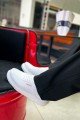 CH075 Signature Erkek Günlük Bağcıklı Cilt Spor Sneaker Ayakkabı CBT - Beyaz – Chekich Erkek Ayakkabı