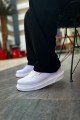 CH075 Signature Erkek Günlük Bağcıklı Cilt Spor Sneaker Ayakkabı CBT - Beyaz – Chekich Erkek Ayakkabı