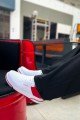 CH075 Signature Erkek Günlük Bağcıklı Cilt Spor Sneaker Ayakkabı CBT - Beyaz/Kırmızı – Chekich Erkek Ayakkabı