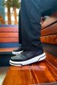 CH075 Signature Erkek Günlük Bağcıklı Cilt Spor Sneaker Ayakkabı CBT - Siyah – Chekich Erkek Ayakkabı