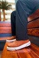 CH075 Signature Erkek Günlük Bağcıklı Cilt Spor Sneaker Ayakkabı CBT - Taba – Chekich Erkek Ayakkabı