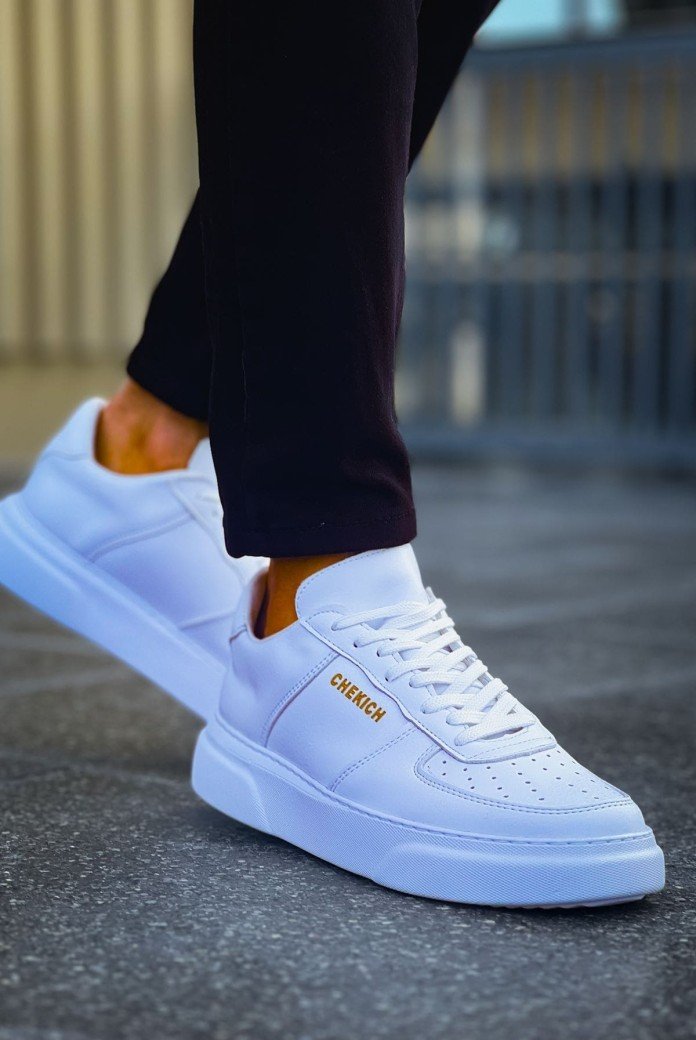 CH087 Kenton Erkek Günlük Bağcıklı Cilt Spor Sneaker Ayakkabı CBT - Beyaz CH087 Kenton Erkek Günlük Bağcıklı Cilt Spor Sneaker Ayakkabı CBT - Beyaz