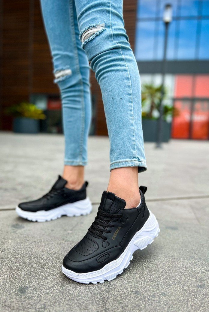 CH089 Low Top Lace Up Erkek Günlük Bağcıklı Cilt Spor Sneaker Ayakkabı CBT - Siyah CH089 Low Top Lace Up Erkek Günlük Bağcıklı Cilt Spor Sneaker Ayakkabı CBT - Siyah