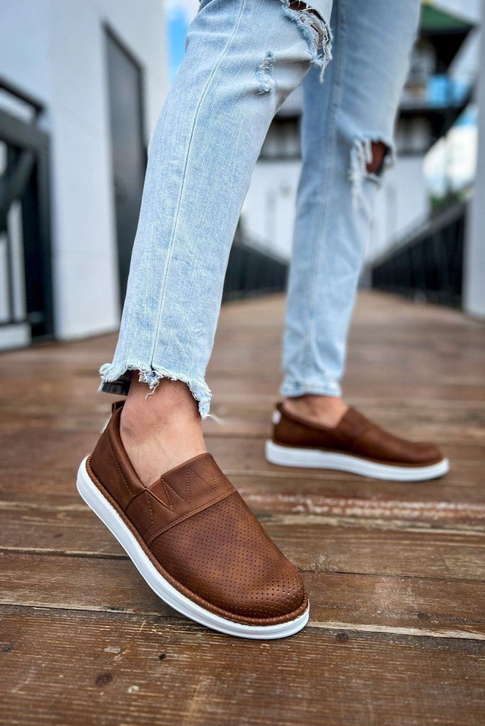 CH091 Brecon Erkek Günlük Bağcıksız Cilt Klasik Ayakkabı CBT - Taba CH091 Brecon Erkek Günlük Bağcıksız Cilt Klasik Ayakkabı CBT - Taba