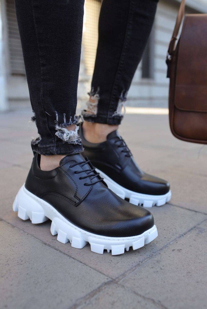 CH093 Castle Erkek Günlük Bağcıklı Cilt Klasik Ayakkabı CBT - Siyah CH093 Castle Erkek Günlük Bağcıklı Cilt Klasik Ayakkabı CBT - Siyah