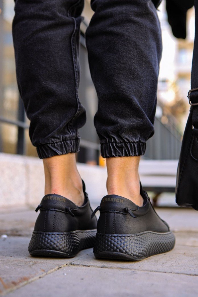 CH107 Felibord Erkek Günlük Bağcıklı Cilt Spor Sneaker Ayakkabı CST - Siyah CH107 Felibord Erkek Günlük Bağcıklı Cilt Spor Sneaker Ayakkabı CST - Siyah