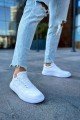 CH115 Literide Erkek Günlük Bağcıklı Cilt Spor Sneaker Ayakkabı CBT - Beyaz – Chekich Erkek Ayakkabı
