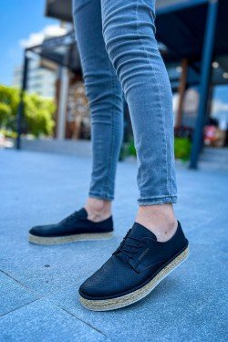 CH117 Stamina Nuova Erkek Günlük Bağcıklı Hasır Taban Cilt Klasik Ayakkabı CHT - Siyah CH117 Stamina Nuova Erkek Günlük Bağcıklı Hasır Taban Cilt Klasik Ayakkabı CHT - Siyah