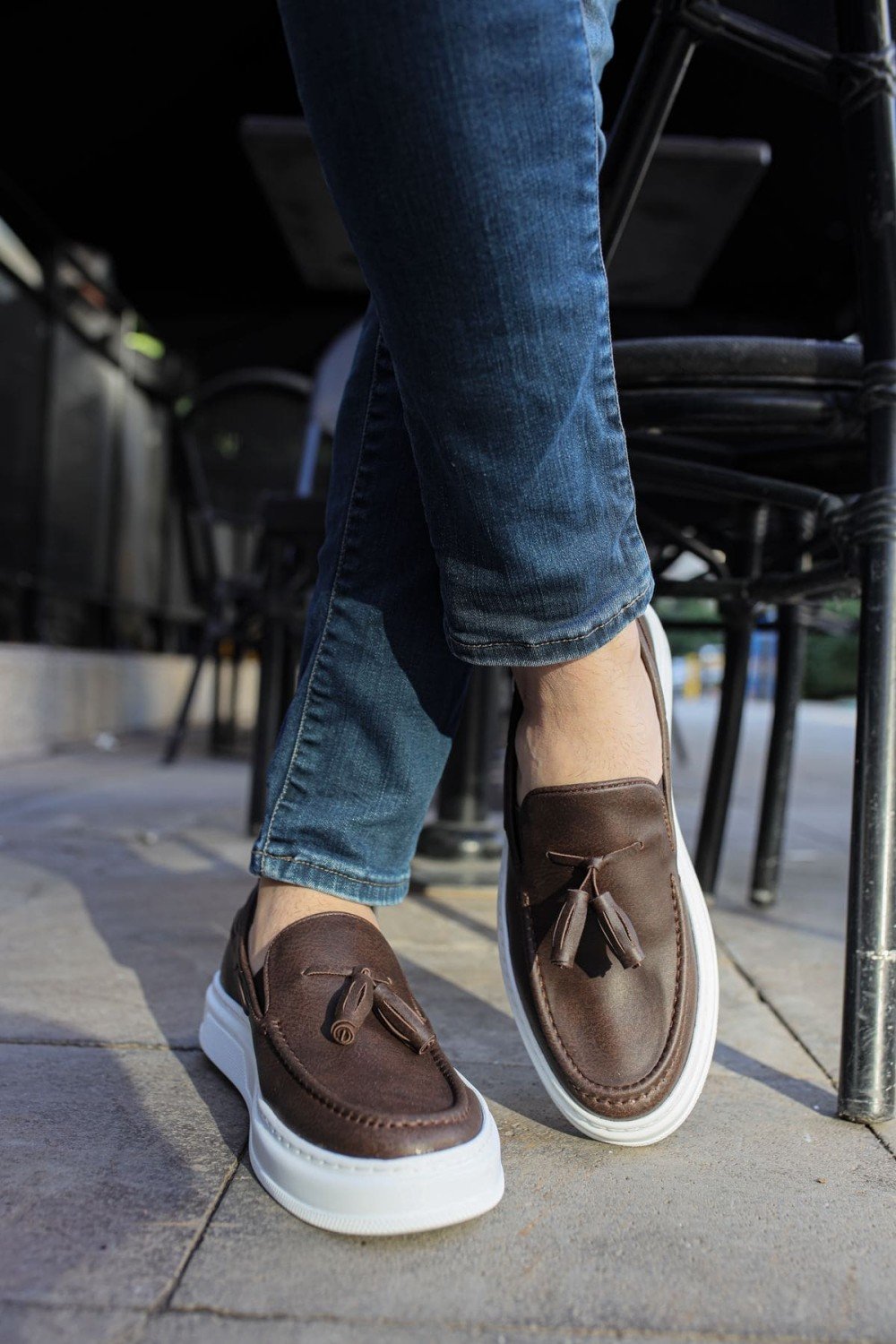 CH127 Loafer - X Erkek Günlük Bağcıksız Corcik Cilt Klasik Ayakkabı CBT - Kahverengi Erkek Ayakkabı CH127 Loafer - X Erkek Günlük Bağcıksız Corcik Cilt Klasik Ayakkabı CBT - Kahverengi – Chekich Erkek Ayakkabı