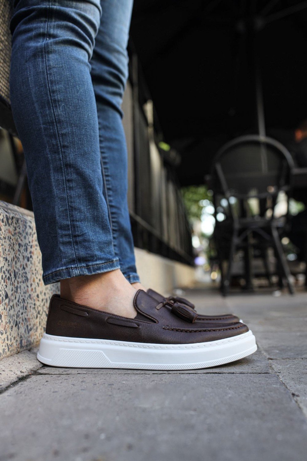 CH127 Loafer - X Erkek Günlük Bağcıksız Corcik Cilt Klasik Ayakkabı CBT - Kahverengi Erkek Ayakkabı CH127 Loafer - X Erkek Günlük Bağcıksız Corcik Cilt Klasik Ayakkabı CBT - Kahverengi – Chekich Erkek Ayakkabı