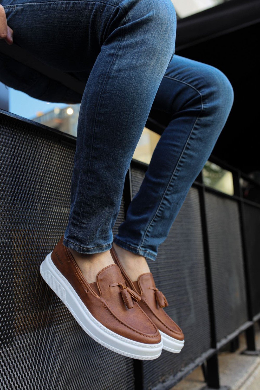 CH127 Loafer - X Erkek Günlük Bağcıksız Corcik Cilt Klasik Ayakkabı CBT - Taba – Chekich Erkek Ayakkabı