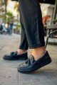 CH127 Loafer - X Erkek Günlük Bağcıksız Corcik Cilt Klasik Ayakkabı CST - Siyah – Chekich Erkek Ayakkabı