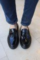 CH127 Loafer - X Erkek Günlük Bağcıksız Corcik Rugan Klasik Ayakkabı CST - Siyah – Chekich Erkek Ayakkabı