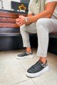 CH145 Sauerbergg Erkek Günlük Bağcıklı Cilt Spor Sneaker Ayakkabı CBT - Antrasit – Chekich Erkek Ayakkabı