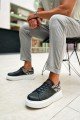 CH145 Sauerbergg Erkek Günlük Bağcıklı Cilt Spor Sneaker Ayakkabı CBT - Antrasit – Chekich Erkek Ayakkabı