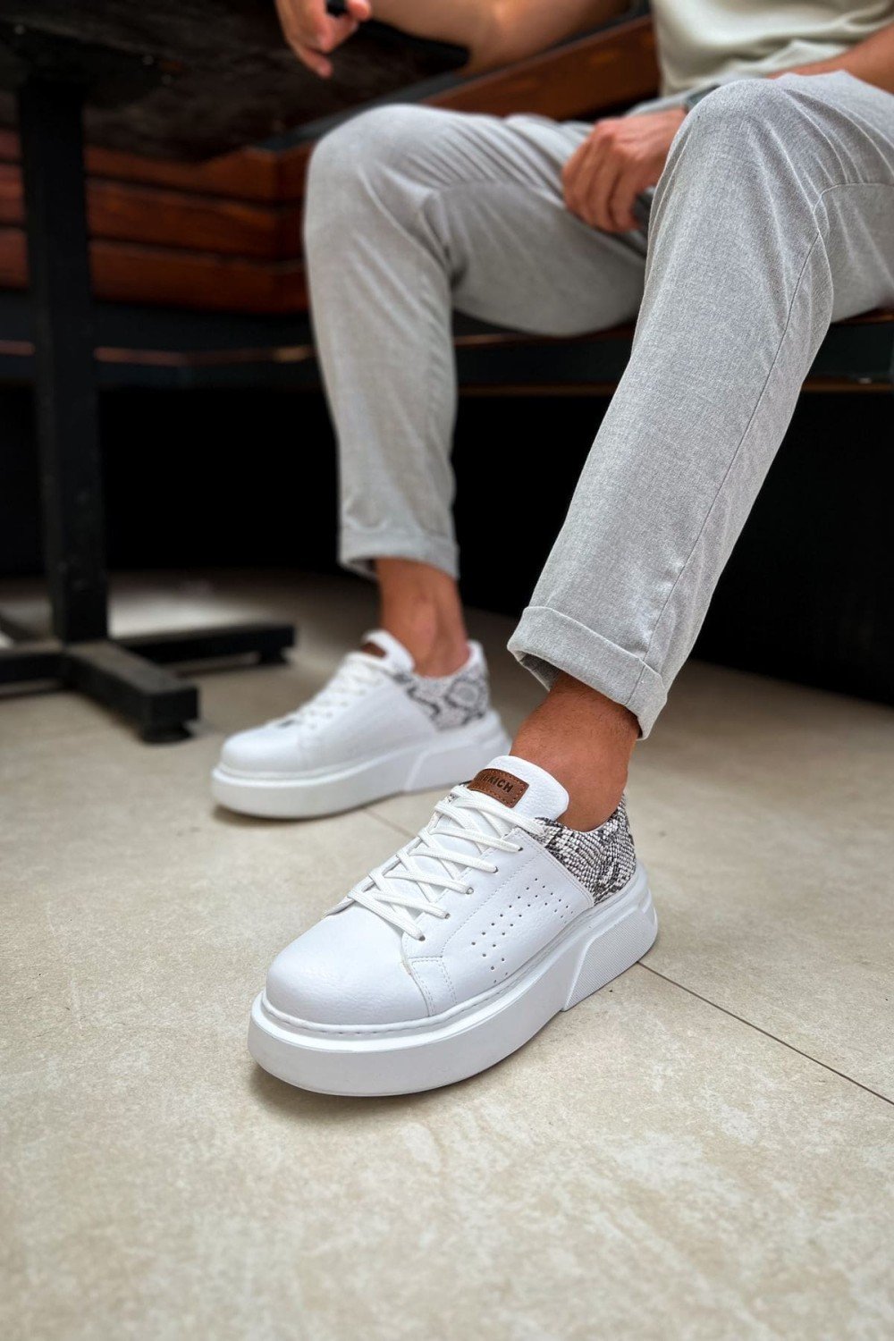 CH145 Sauerbergg Erkek Günlük Bağcıklı Cilt Spor Sneaker Ayakkabı CBT - Beyaz Erkek Ayakkabı CH145 Sauerbergg Erkek Günlük Bağcıklı Cilt Spor Sneaker Ayakkabı CBT - Beyaz – Chekich Erkek Ayakkabı