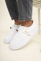 CH147 Dobeny Erkek Günlük Bağcıksız Cırtlı Cilt Spor Sneaker Ayakkabı CBT - Beyaz
