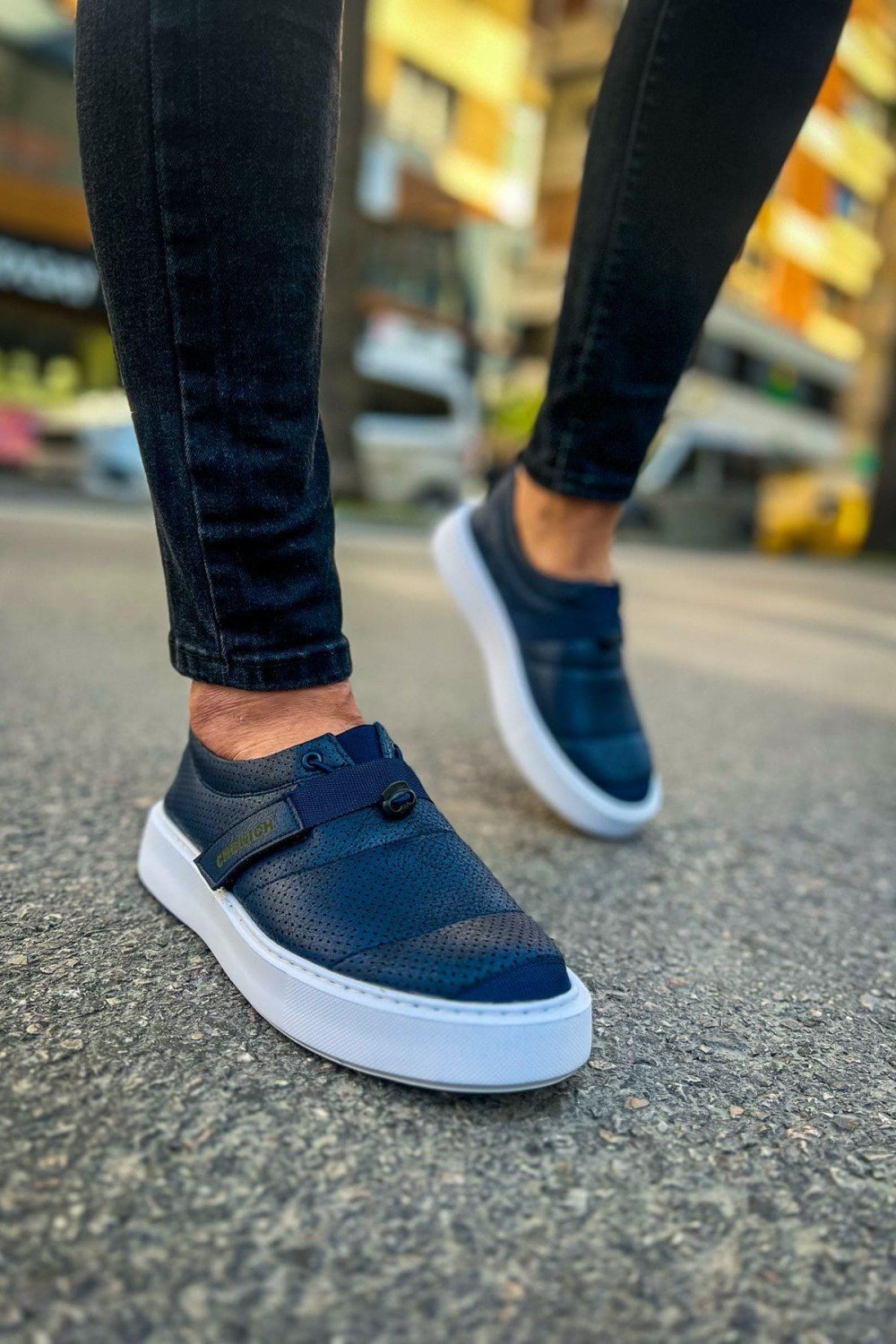 CH147 Dobeny Erkek Günlük Bağcıksız Cırtlı Cilt Spor Sneaker Ayakkabı CBT - Lacivert Erkek Ayakkabı CH147 Dobeny Erkek Günlük Bağcıksız Cırtlı Cilt Spor Sneaker Ayakkabı CBT - Lacivert – Chekich Erkek Ayakkabı