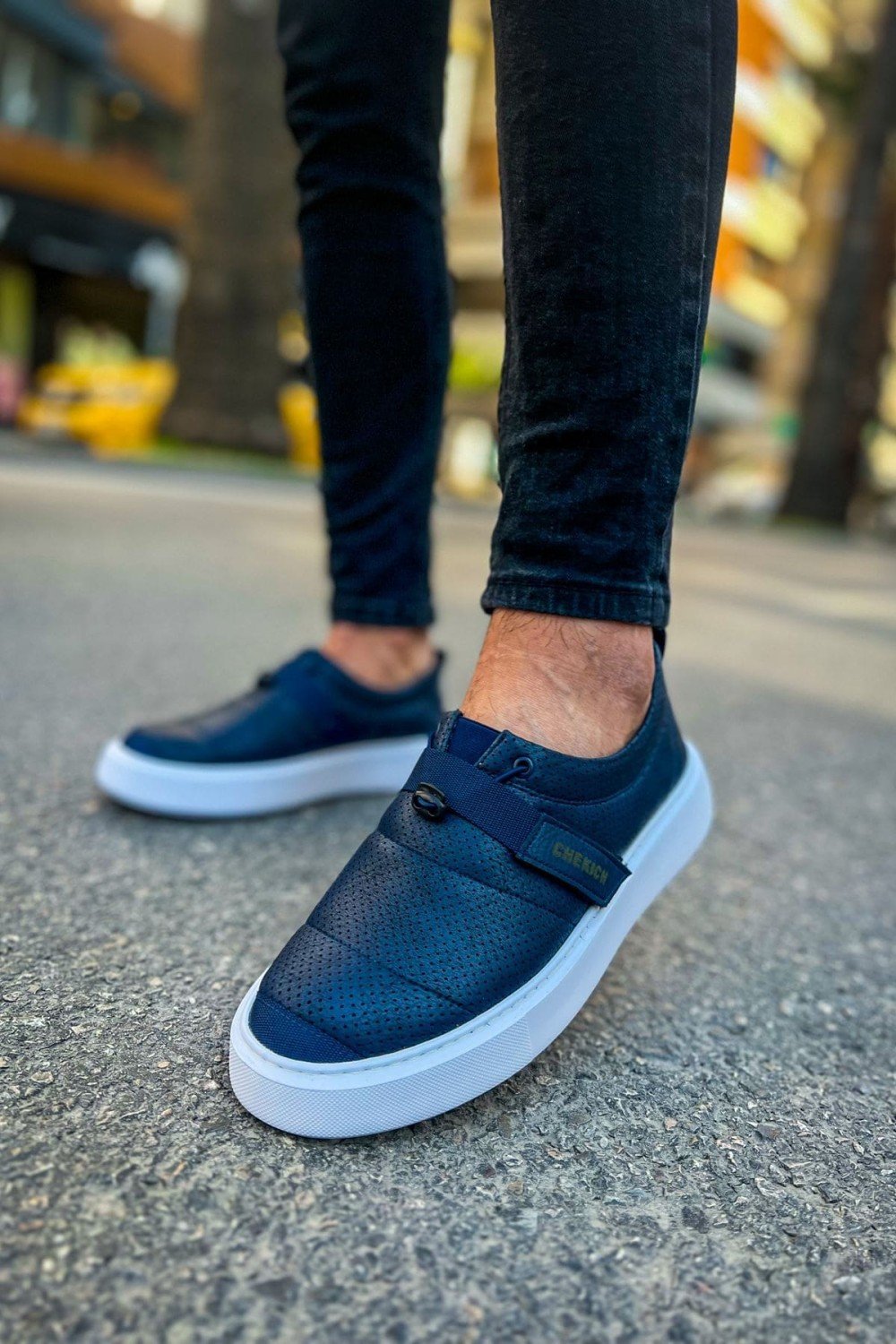 CH147 Dobeny Erkek Günlük Bağcıksız Cırtlı Cilt Spor Sneaker Ayakkabı CBT - Lacivert Erkek Ayakkabı CH147 Dobeny Erkek Günlük Bağcıksız Cırtlı Cilt Spor Sneaker Ayakkabı CBT - Lacivert – Chekich Erkek Ayakkabı