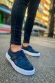 CH147 Dobeny Erkek Günlük Bağcıksız Cırtlı Cilt Spor Sneaker Ayakkabı CBT - Lacivert Erkek Ayakkabı CH147 Dobeny Erkek Günlük Bağcıksız Cırtlı Cilt Spor Sneaker Ayakkabı CBT - Lacivert – Chekich Erkek Ayakkabı